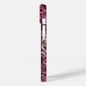 Goth Pink Ornament mit Skull Case-Mate iPhone Hülle (Rückseite / Links)