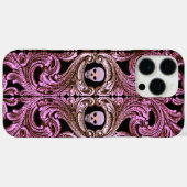 Goth Pink Ornament mit Skull Case-Mate iPhone Hülle (Rückseite (Horizontal))