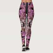 Goth Pink Ornament mit Skull Leggings (Rückseite)