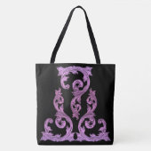 Goth Pink und Black Elegante Design Tasche (Vorderseite)