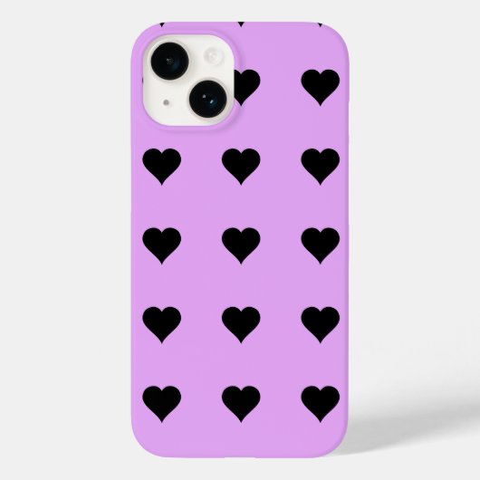 Goth Pink und Black Heart Design Case-Mate iPhone Hülle (Rückseite)