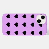 Goth Pink und Black Heart Design Case-Mate iPhone Hülle (Rückseite (Horizontal))