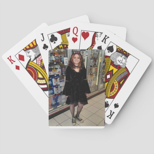 Goth Pinup Girl Spielkarten (Rückseite)