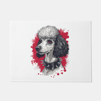Goth Poodle – Dark Aesthetic Dog Fußmatte