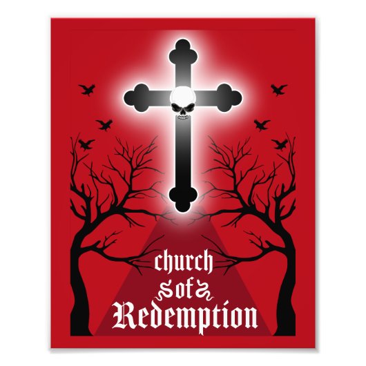 Goth Post Punk Fashion Fotodruck (Vorne)