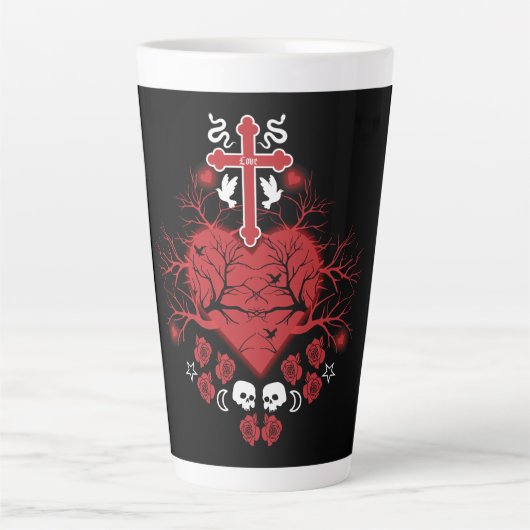Goth Post Punk Fashion Milchtasse (Vorderseite)