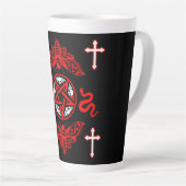 Goth Post Punk Fashion Milchtasse (Rechte Ecke)