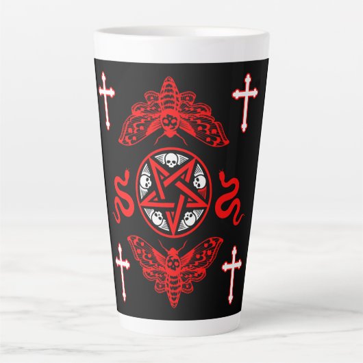 Goth Post Punk Fashion Milchtasse (Vorderseite)