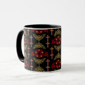 Goth Post Punk Fashion Tasse (Vorderseite Links)