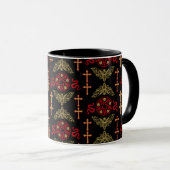 Goth Post Punk Fashion Tasse (VorderseiteRechts)