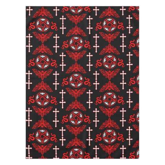 Goth Post Punk Fashion Tischdecke (Vorderseite)