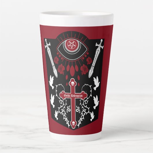 Goth Post Punk Mode Milchtasse (Vorderseite)
