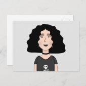 Goth Postkarte (Vorne/Hinten)
