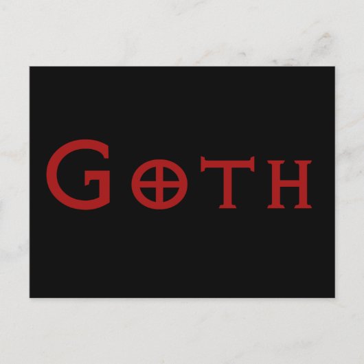 Goth Postkarte (Vorderseite)
