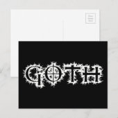 Goth Postkarte (Vorne/Hinten)
