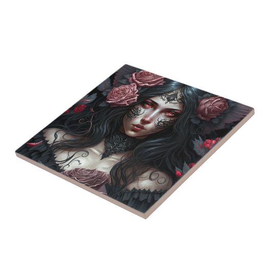 Goth Princess Gothic Fantasy Art Fliese (Seite)