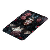 Goth Princess Gothic Fantasy Art Magnet (Linke Seite)