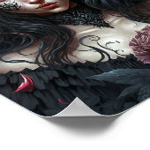 Goth Princess Gothic Fantasy Art Poster (Ecke)