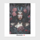 Goth Princess Gotische Fantasie Art 3 Ring Binder Aufkleber (Blatt)