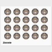 GOTH PUMPKIN WITCH HALLOWEEN STICKERS SHEET Heart (Blatt)