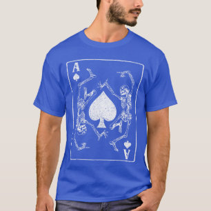 Goth Punk Ace of Spades d Gambler Skelett Vintag T-Shirt