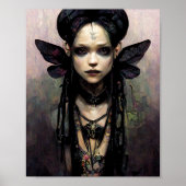 Goth Punk Elf 2 Fantasy Art Poster (Vorne)