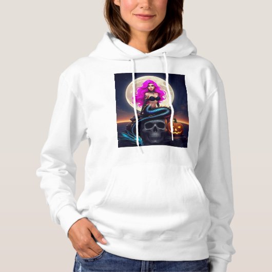 Goth/Punk Mermaid Hoodie (Vorderseite)