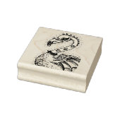 GOTH PUNK ROCKER FLAMINGO, SKULLS, SPIKED HAAR GUMMISTEMPEL (Stempel)