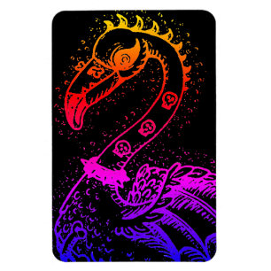 GOTH PUNK ROCKER FLAMINGO, TOTENKÖPFE, STACHELHAAR MAGNET