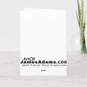 Goth Punk Snowman Feiertagskarte (Rückseite)