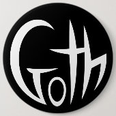 Goth (Punktierte Buchstaben) Button (Vorderseite)