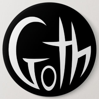 Goth (Punktierte Buchstaben) Button