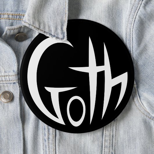 Goth (Punktierte Buchstaben) Button (Beispiel)