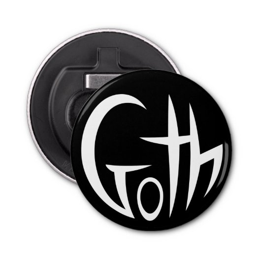 Goth (Punktierte Buchstaben) Flaschenöffner (Vorderseite)