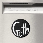 Goth (Punktierte Buchstaben) Magnet (In Situ (Geschirrspüler))