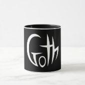 Goth (Punktierte Buchstaben) Tasse (Zentrum)