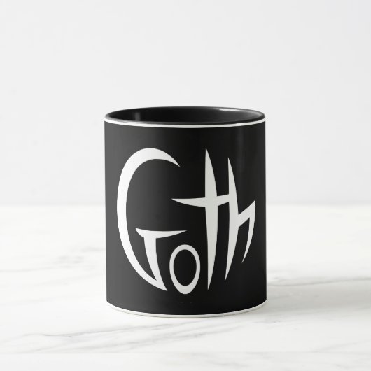 Goth (Punktierte Buchstaben) Tasse (Zentrum)
