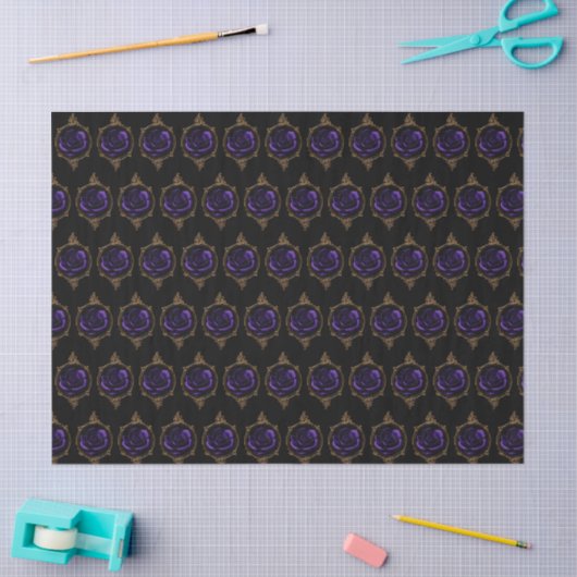Goth Purple Rose Seidenpapier (Basteln)