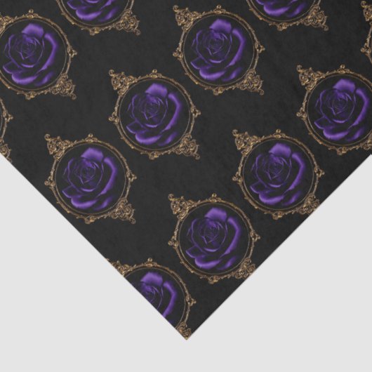 Goth Purple Rose  Seidenpapier (Detail)