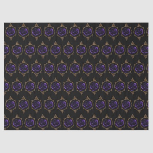 Goth Purple Rose Seidenpapier (Vorderseite)