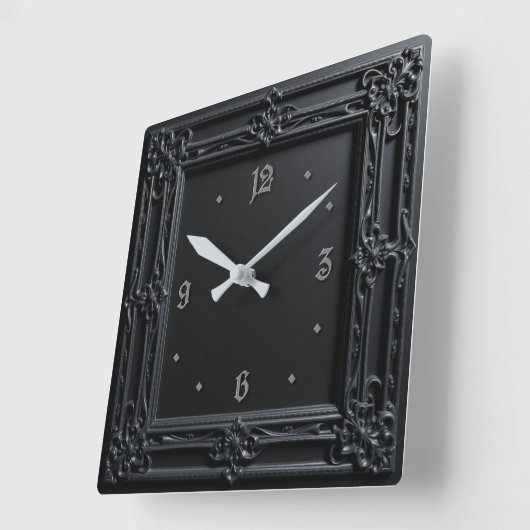 Goth Quadratische Wanduhr (Winkel)