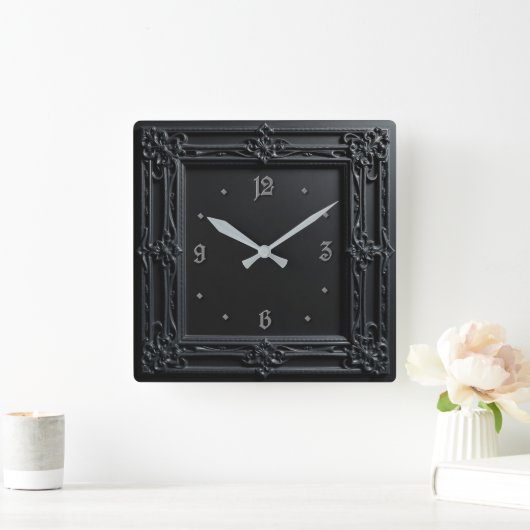 Goth Quadratische Wanduhr (Zuhause)