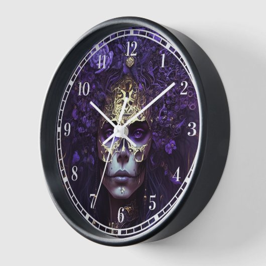 Goth Queen Fantasy Art Clock Uhr (Winkel)