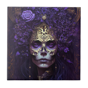 Goth Queen Fantasy Art Keramik Tile Fliese