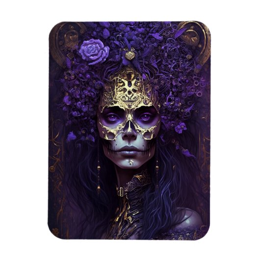 Goth Queen Fantasy Art Magnet (Vertikal)