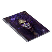 Goth Queen Fantasy Art Notebook Notizblock (Rechte Seite)