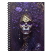 Goth Queen Fantasy Art Notebook Notizblock (Vorderseite)