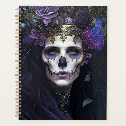 Goth Queen Fantasy Art Planer (Vorderseite)