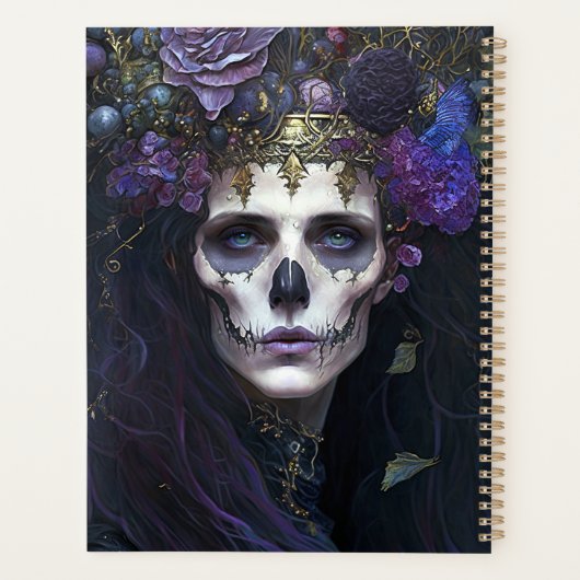 Goth Queen Fantasy Art Planer (Rückseite)