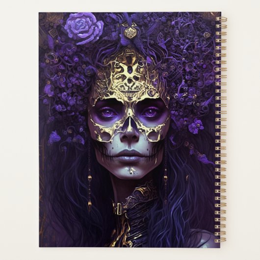 Goth Queen Fantasy Art Planner Planer (Rückseite)